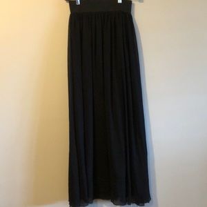 Long black skirt